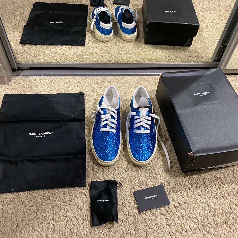 Saint Laurent Glitter Galactica sneakers